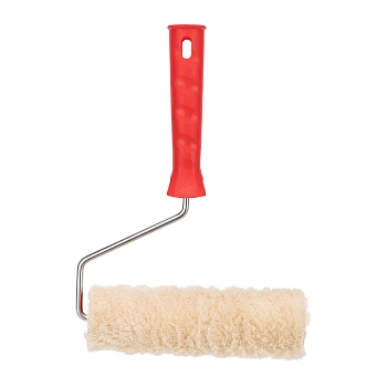 Валик «Натуральный мех» бесшовный, ворс 12 мм, ширина ролика 180 мм, Ø 42 мм, бюгель 6 мм REXANT