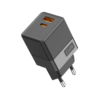 Сетевое зарядное устройство с двумя портами USB-A и USB-C, 35Вт REXANT