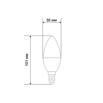 Лампа светодиодная Свеча (CN) 7,5Вт E14 713Лм 2700K теплый свет REXANT