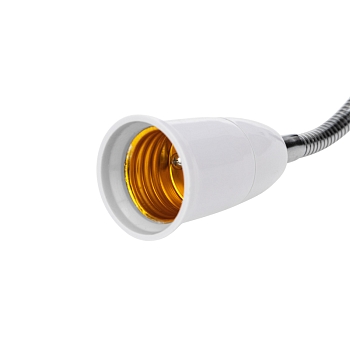 Переходник-светильник для крепления в штепсельной сетевой розетке переходник цокольный гибкий 220В-Е27 150 мм с выключателем REXANT