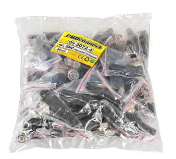 Разъем BNC штекер под винт с колпачком угловой PROconnect