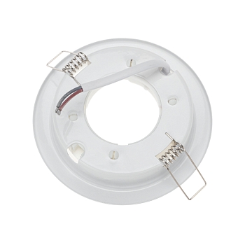 Комплект лампы и светильника GX53 «ЯРКИЙ НЕЙТРАЛЬНЫЙ БЕЛЫЙ» лампа 15,5 Вт  нейтрального белого цвета свечения 4000 K и светильник под лампу GX53 белого цвета (604-068+608-001) REXANT