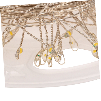 Гирлянда светодиодная Роса Фейерверк с контроллером 10м, 250LED, ТЕПЛЫЙ БЕЛЫЙ, IP20, на катушке NEON-NIGHT