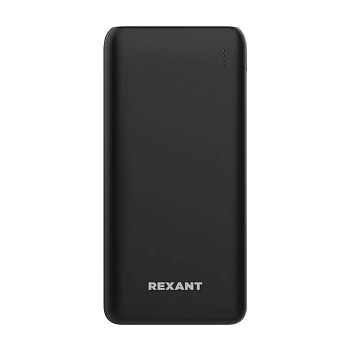 Портативное зарядное устройство Power Bank (аккумуляторная батарея) 10000 mAh с Quick Charge и Power Delivery, черное REXANT