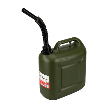 Канистра для ГСМ и технических жидкостей, вертикальная, 10л, пластиковая, усиленная REXANT
