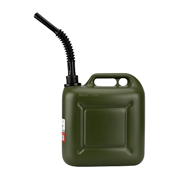 Канистра для ГСМ и технических жидкостей, вертикальная, 10л, пластиковая, усиленная REXANT