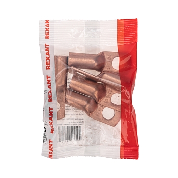 Наконечник медный ТМ 70-12-13 (70мм² - Ø12мм) (в упак. 5 шт.) REXANT