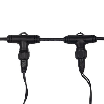 Гирлянда светодиодная Занавес 2х1,5м 360 LED ЖЕЛТЫЙ черный ПВХ IP65 постоянное свечение 230В блок в комплекте NEON-NIGHT