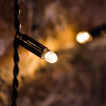 Гирлянда светодиодная Занавес 2х6м 768 LED ТЕПЛЫЙ БЕЛЫЙ черный ПВХ IP65 постоянное свечение 230В нужен блок 303-500 NEON-NIGHT