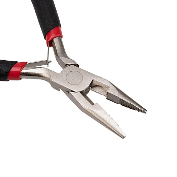 Тонкогубцы мини 120мм никелированные, авторазжим, обливные рукоятки REXANT