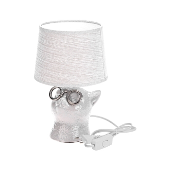 Светильник декоративный "Кот в очках", цоколь Е14, 40Вт, белый REXANT