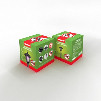 Антимоскитный инсектицидный садовый светильник R 20м, на солнечной батарее, пластик REXANT