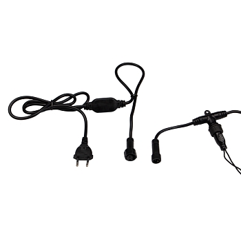 Гирлянда светодиодная Занавес 2х3м 760 LED ЗЕЛЕНЫЙ черный ПВХ IP65 постоянное свечение 230В блок в комплекте NEON-NIGHT