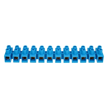 Клеммная винтовая колодка KВ-40 25-40, ток 100 A, полипропилен синий REXANT (10 шт./уп.)