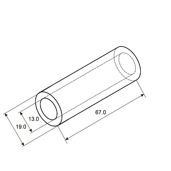 Гильза медная луженая ГМЛ 95-15 (95 мм² - Ø 15 мм) ГОСТ 23469.3-79 (в упак. 2 шт.) REXANT
