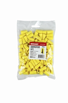 Соединительный изолирующий зажим СИЗ-4, ø 4,8 мм (1,5-10,5 мм²) желтый REXANT