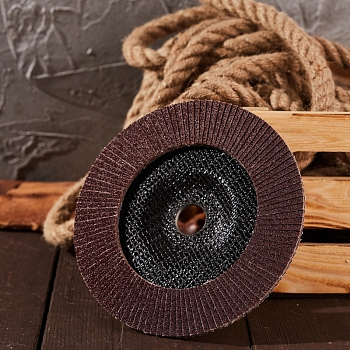 Круг лепестковый торцевой, P80, 180х22,2мм KRANZ