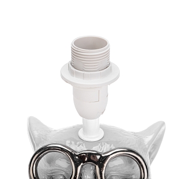 Светильник декоративный "Кот в очках", цоколь Е14, 40Вт, белый REXANT