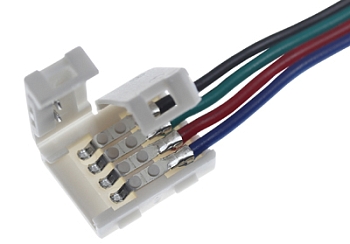 Коннектор соединительный (2 разъема) для RGB светодиодных лент шириной 10 мм, длина 15 см LAMPER