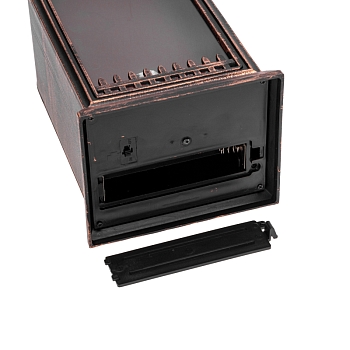 Светодиодный камин Фьюжн с эффектом живого огня 14,7x11,7x25 см, батарейки 2хС (не в комплекте) USB, бронзовый