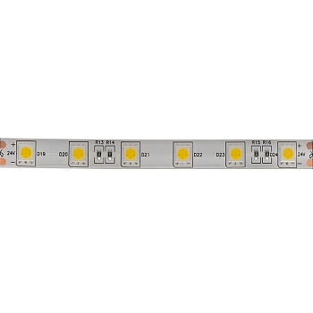 Лента светодиодная 24В, SMD5050, 14,4Вт/м, 60 LED/м, 3000К, 10мм, 5м, IP65 LAMPER