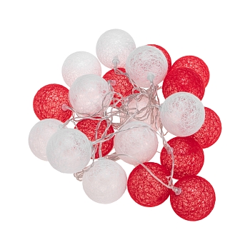 Тайские фонарики Магия 3,5 м, 20 LED, прозрачный ПВХ, теплый белый, питание USB NEON-NIGHT