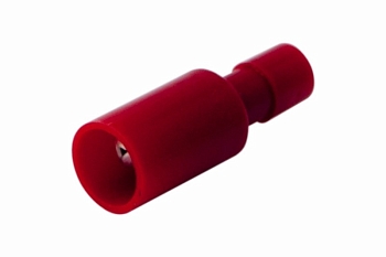 Разъем штекерный полностью изолированный штекер 4 мм 0.5-1.5 мм² (РШПи-п 1.5-4/РшИпп 1,25-4) красный REXANT