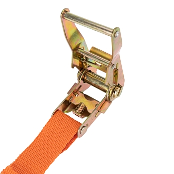 Ремень стяжной для груза, багажный, с крюками и храповым механизмом, 10х0,038м REXANT