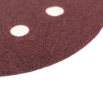 Диск абразивный на ворсовой основе, на липучке, перфорированный, P80, 125мм, 10 шт. KRANZ