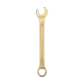 Ключ комбинированный 14мм, желтый цинк REXANT