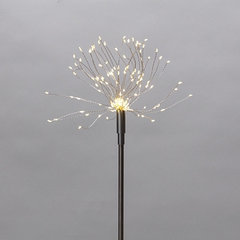 Светильник грунтовый Салют, 3000К, встроенный аккумулятор, солнечная панель REXANT