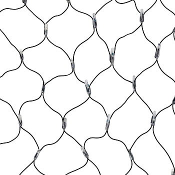 Гирлянда светодиодная Сеть 2х0,7м 176 LED БЕЛЫЙ черный ПВХ IP65 свечение с динамикой 230В контроллер в комплекте NEON-NIGHT