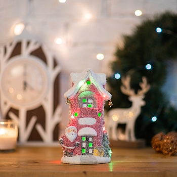 Керамическая фигурка Красный домик 11,5х8,5х20,4 см