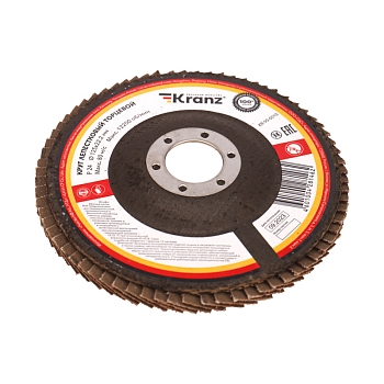 Круг лепестковый торцевой, P24, 125х22,2мм KRANZ