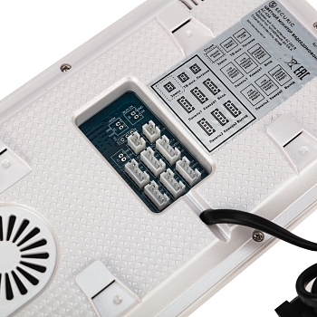 Цветной монитор видеодомофона 7" формата AHD(1080P), с детектором движения, функцией фото- и  видеозаписи. Цвет белый  (модель AC-434)