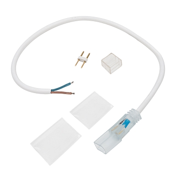 Коннектор с проводом для двухстороннего неона 8х16мм, провод каучук NEON-NIGHT