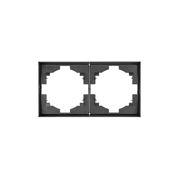 Рамка STRONG 2-постовая графит KRANZ