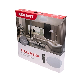 Светильник настенно-потолочный Thalassa LED 90 Вт 2700-6500 К управление с пульта и выключателя, диммирование, встроенный ночник Extra REXANT