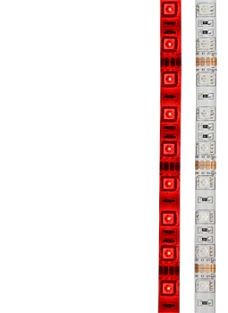 Лента светодиодная 12В, SMD5050, 14,4Вт/м, 60 LED/м, красный,10мм, 5м, IP65 LAMPER