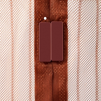 Дверная антимоскитная сетка 210х100см, с магнитами по всей длине, коричневая REXANT