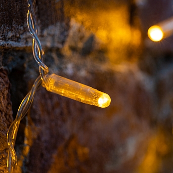 Гирлянда светодиодная Занавес 2х1,5м 192 LED ЖЕЛТЫЙ прозрачный ПВХ IP65 постоянное свечение 230В нужен блок 303-500-1 NEON-NIGHT