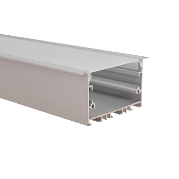 Комплект врезного алюминиевого профиля с рассеивателем, 62х32мм, 1м, REXANT
