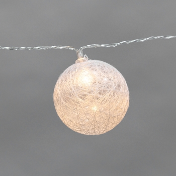 Тайские фонарики Магия 3,5 м, 20 LED, прозрачный ПВХ, теплый белый, питание USB NEON-NIGHT